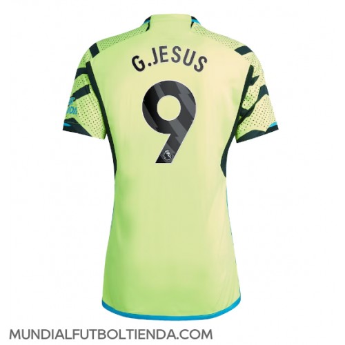 Camiseta Arsenal Gabriel Jesus #9 Segunda Equipación Replica 2023-24 mangas cortas